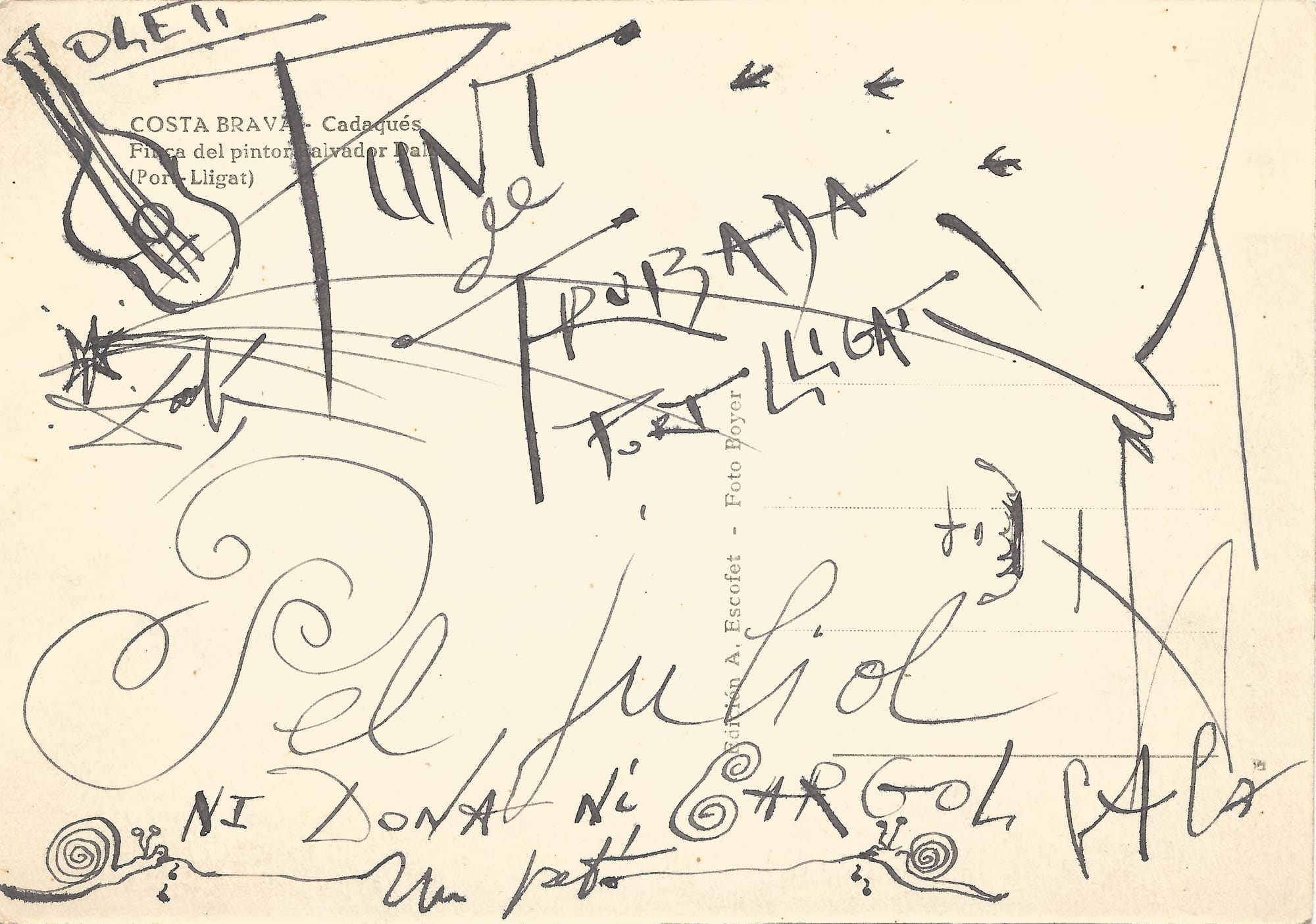 When Dalí wrote to his best enemy, Picasso