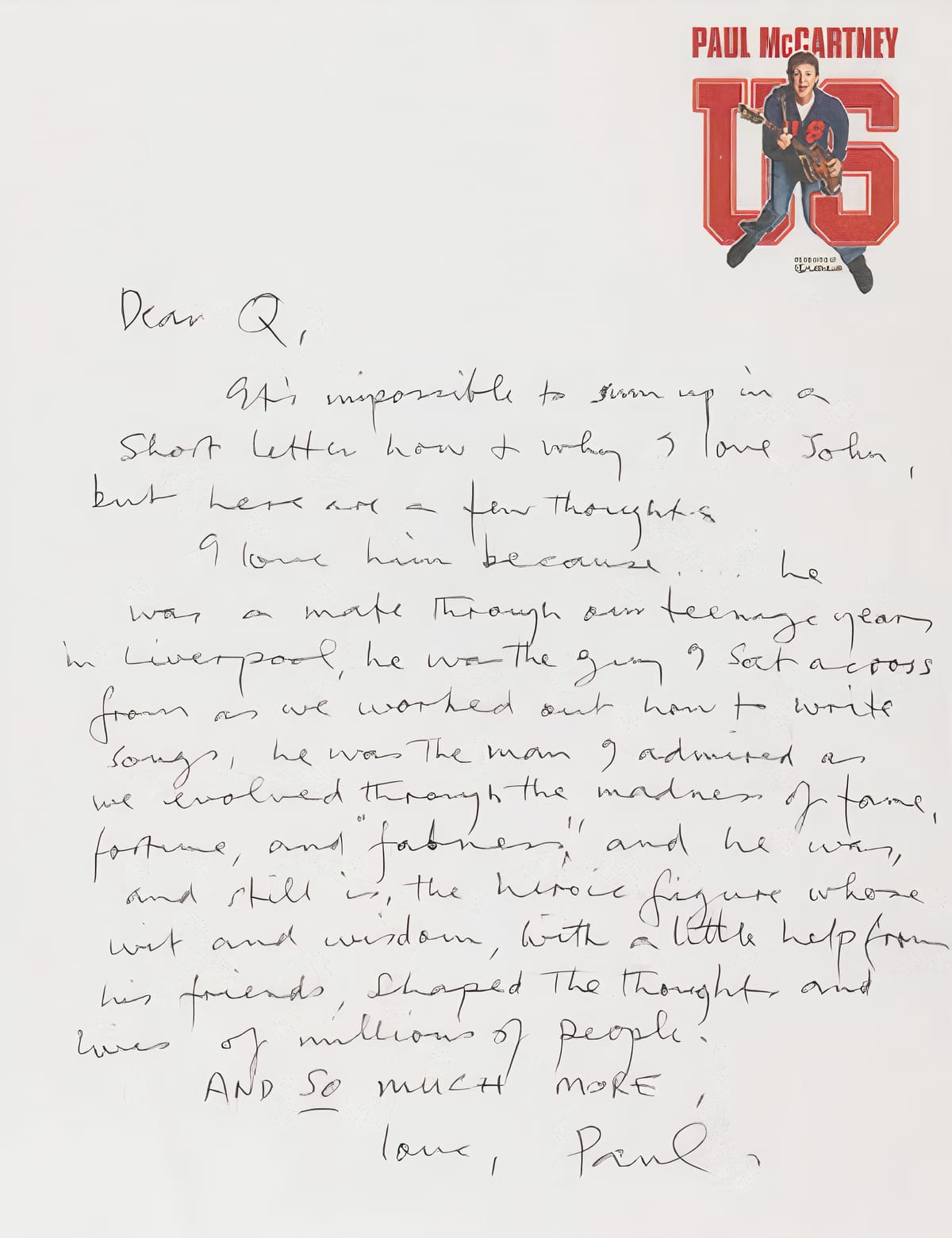 Twenty-five years later, Paul McCartney remembers John Lennon