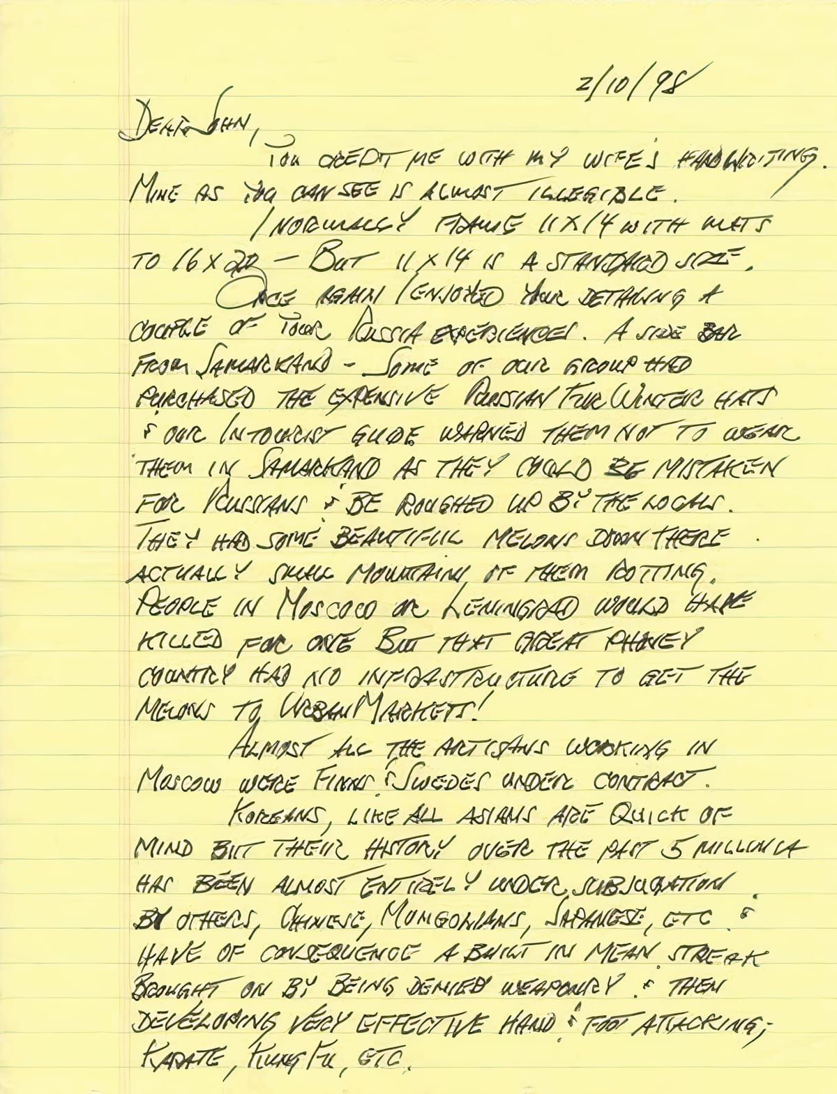 A surprising letter from Pelé, beyond soccer