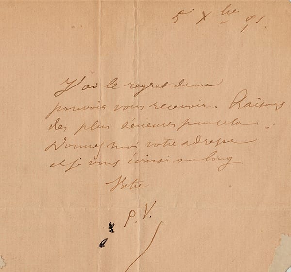 The moment Verlaine might have learned of Rimbaud’s death